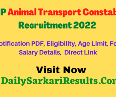 ITBP Animal Transport Constable Recruitment 2022