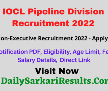 IOCL Pipeline Division Recruitment 2022