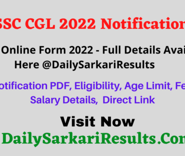 SSC CGL 2022-23 Notification