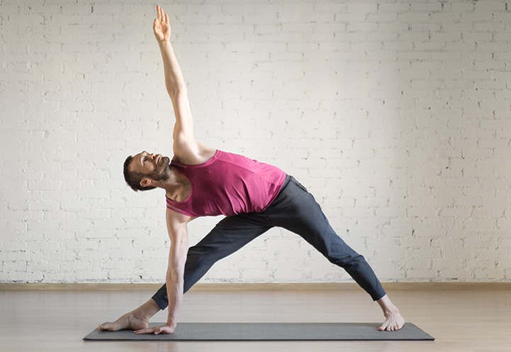 Trikonasana - Triangle Pose Yoga Asanas Poses To Help You Lose Weight Fast