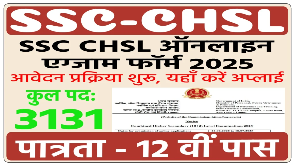 SSC CHSL 2025 Notification