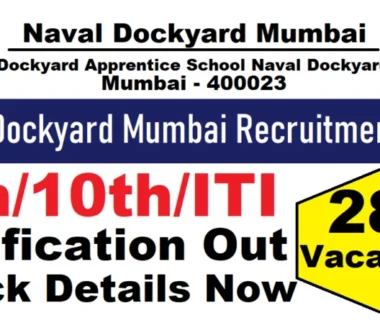 Naval Dockyard Mumbai Apprenticeship 2025