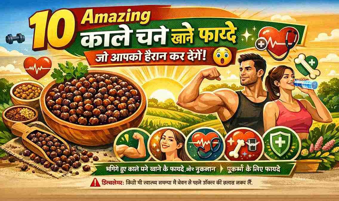 kale chane khane ke fayde